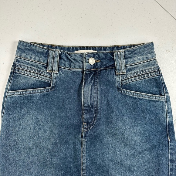 NWT Reiss Myla Denim Midi Skirt 4 US 8 UK - Picture 10 of 16